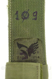 Korps Mariniers en US Army woodland camo beenholster - Eagle USA Drop Leg holster - rechtshandig - afmeting 50 x 50 x 20 cm - origineel