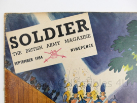 The British Army Magazine Soldier September 1954 -  Afkomstig uit de Nederlandse MVO bibliotheek - 30 x 22 cm - origineel