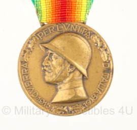 Italiaanse 1915-1918 herinneringsmedaille coniata nel bronzo nemico - 10,5 x 3,5 cm - origineel