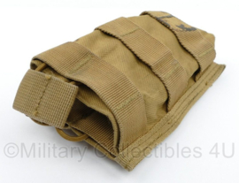 Defensie Coyote single magazin pouch magazijntas M4 C7 C78 Diemaco Molle - 8,5 x 4 x 13 cm - origineel