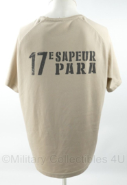 Franse leger 17e Sapeur Para t-shirt khaki - maat Large - nieuw - origineel