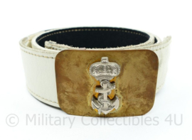 Koninklijke Marine en Korps Mariniers ceremoniële witte koppel - 94 x 4,5 cm - origineel