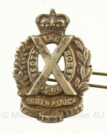 WWI 13th BN Black Watch Scottish Horse British Territorial Yeomanry Cap Badge - 4,5 x 3 cm - origineel