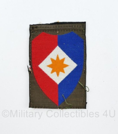 Defensie embleem  voor Officieren van de staf van het 1e Legerkorps  ongevouwen - 7,5 x 5 cm - origineel