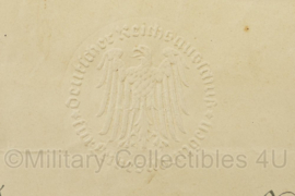 WO2 Duitse oorkonde boekje Flakregiment Deutsches Reichssportabzeichen DRL mit Ehrenurkunde Reichsjugendwettkampf van 1 persoon - 25,5 x 19 cm - origineel