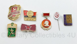 Russische USSR spelden set  - set van 7 stuks - origineel