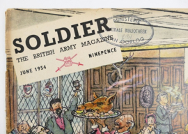 The British Army Magazine Soldier June 1954 -  Afkomstig uit de Nederlandse MVO bibliotheek - 30 x 22 cm - origineel