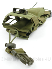 Defensie portfoon tas MOLLE OD Green - 12 x 5 x 22 cm - licht gebruikt - origineel