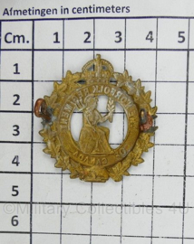 ww2 Canadian cap badge The Norfolk Regiment of Canada - Kings Crown - 4 x 4 cm - origineel