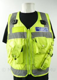 Britse Politie Protec reflectie vest met rits, vaste tassen en batonhouder - maat Medium - origineel