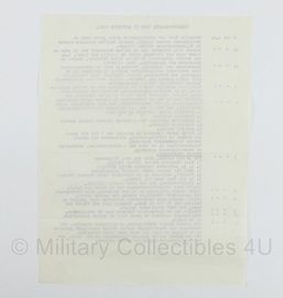 WO2 Nederlands Verzetsdocument Feestprogramma 31 augustus 1941 waarin ze de Duitse bezetter belachelijk maken - 28 x 21 cm - origineel