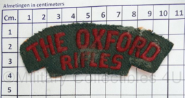 Canadian Army shoulder title ENKEL The Oxford Rifles - 10 x 3,5 cm - origineel