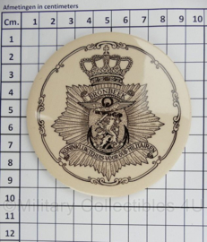 Koninklijk Militair tehuis Bronbeek voor Oud-militairen onderzetters SET van 2 - diameter 9 cm - origineel