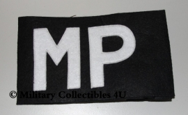 Armband MP - Military Police - zwart