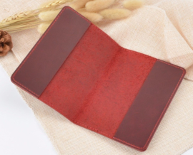 Koninkrijk der Nederlanden paspoort hoes - Roodbruin - 14 x 10 cm