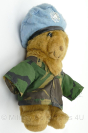 Teddybeer met KL VN uniform en baret - 30 cm - origineel