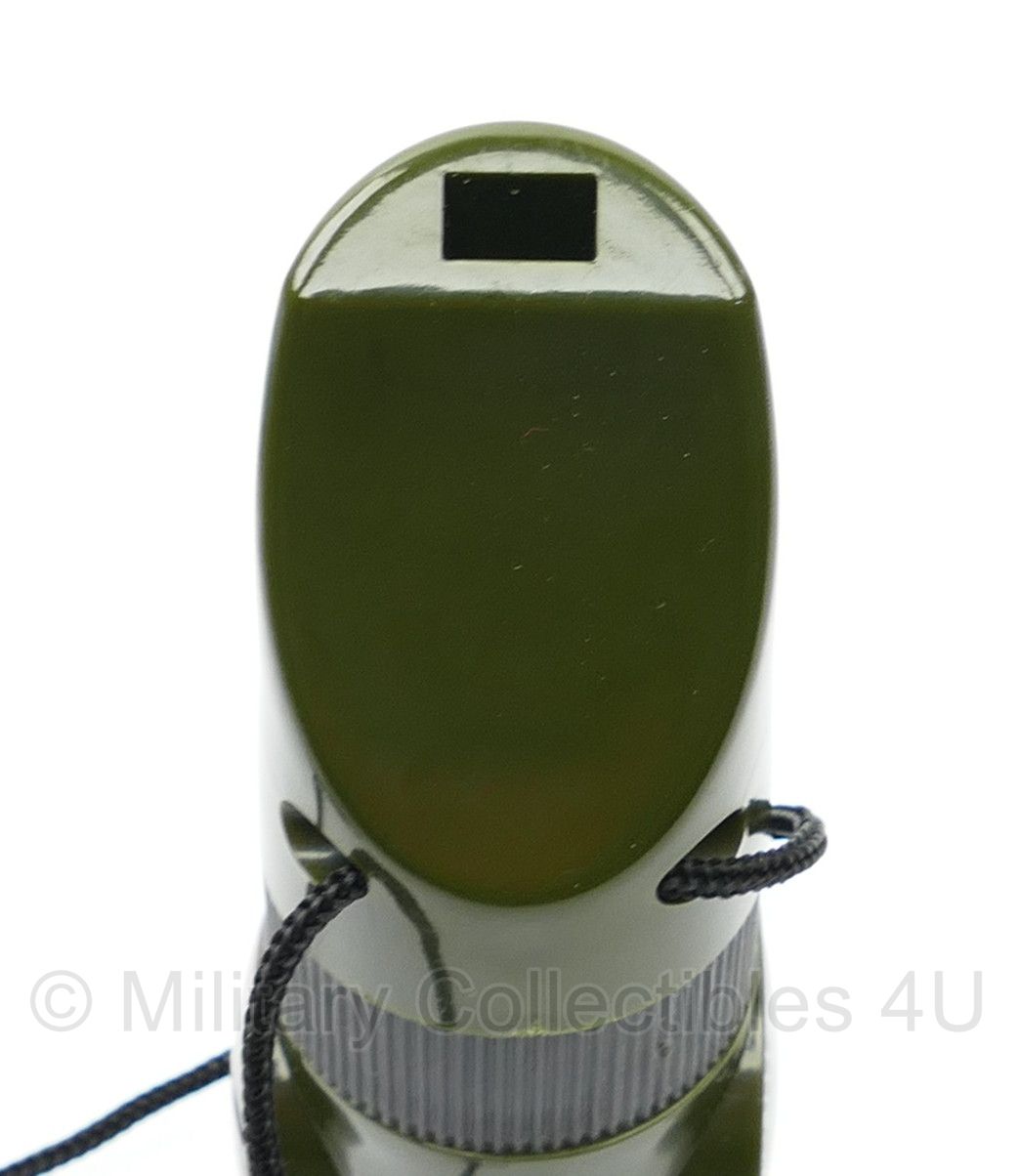 Survival Whistle met thermometer - nieuw - 2,5 x 9,5 cm