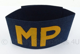 Armband MP - Military Police USAAF Army Air Force- donkerblauw met gele letters