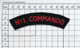 WO2 Britse No. 1 Commando shoulder title pair  