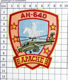 Nieuw gemaakt embleem RAH64D Apache - 10 x 8,5 cm
