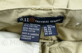 5.11 Tactical Series contractor trouser Khaki - Maat waist 3 inch / length 34 inch- origineel