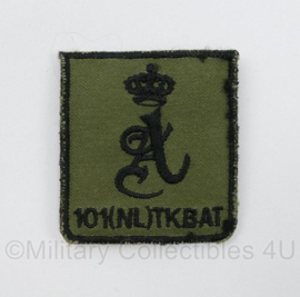 Defensie 101 (NL) TKBAT 101 Tankbataljon borstembleem - met klittenband - 5 x 5 cm - origineel