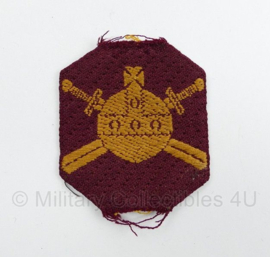 Ministerie van Oorlog embleem gevouwen - 6 x 5 cm - origineel