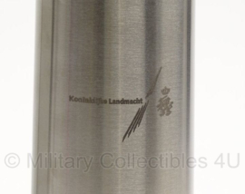 KL Nederlandse leger RVS thermosfles met Koninklijke Landmacht  gravure - 27 cm hoog - nieuw in verpakking - origneel