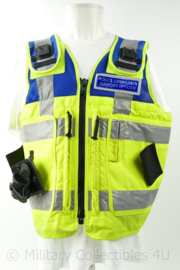 Britse PCSO reflectie vest met pepperspray houder - maat Large - licht gedragen - origineel