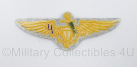 USN US Naval Aviator wing US Navy stof  - 11 x 4 cm - origineel