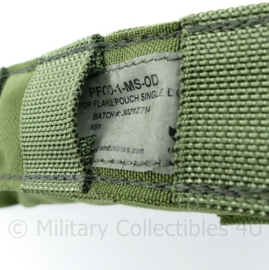 US Army CIRAS en Korps Mariniers Eagle Industries MS Pop Flare pouch Single Down MOLLE groen - ongebruikt - 8 x 5 x 4,5 cm - origineel