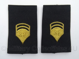 US Army schouder epauletten - rangen onbekend - afmeting 5 x 9 cm - origineel