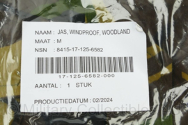 KL Jas windproof woodland 2024 model - maat Medium - nieuw in verpakking - origineel