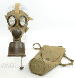 Italiaans WO2 T33 gasmasker en Filter T35 en draagtas - origineel