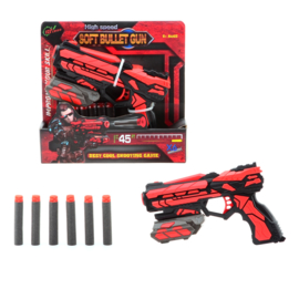 Soft Bullet Nerv Gun - with 6 bullets