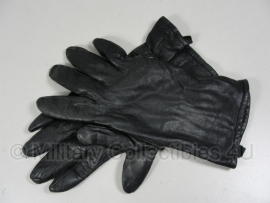 KL handschoenen met voering met riempje - zwart leer - maat 9,5 - NIEUW - origineel