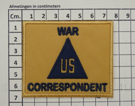 WO2 US Army War Correspondent embleem - 7,7 x 6,4 cm - replica