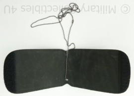 Nederlandse Politie Rotterdam/Rijnmond lederen brevet houder met halsketting- 11½ x 8 x 2 cm -  nieuw - origineel