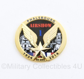 Coin Franse Luchtmacht Phalsbourg Airshow 1954 2014  60 jaar - origineel