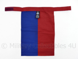 KL Nederlandse leger halsdoek 12e Gemechaniseerde Brigade  - rood/blauw - origineel