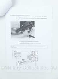 Defensie Hand out Mitrailleur Browning .50 M2 HB - 29,5 x 20,5 cm - gebruikt - origineel