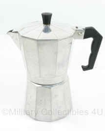 Koffie percolator aluminium voor 6 kopjes - 16,5 x 10 x 18 cm - gebruikt