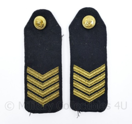 KM Koninklijke Marine epauletten schouderstukken set - Sergeant-Majoor - origineel