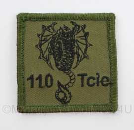 Defensie 110 TCIE Transportcompagnie borstembleem - met klittenband - 5 x 5 cm - origineel