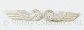 Duitse Bahn kraag insigne set - 5½ x 2 cm - origineel