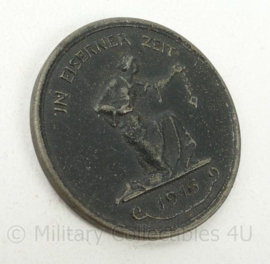 Duitse In Eiserner Zeit 1916 herdenkingspenning - diameter 4 cm - origineel