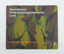 KL Koninklijke Landmacht Operationeel Ondersteuningscommando Land muismat - 23,5 x 20 cm - nieuw - origineel