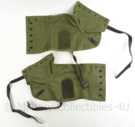 US Gaiters Olive Drab groen - US Tweedie kort Mountain troop model - maat MEDIUM - Ongebruikt - origineel