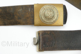 Duitse eichswehr koppel met messing koppelslot Gott Mit Uns - 102 x 4 cm - topkwaliteit replica