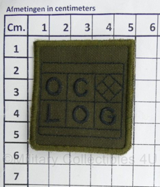 Defensie OC LOG borstembleem - met klittenband - 5 x 5 cm - origineel